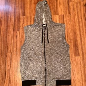 Men's Sweater Zip-Up Hooded Vest